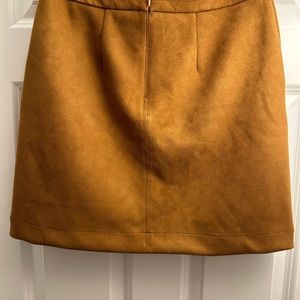 Suede Fall Skirt